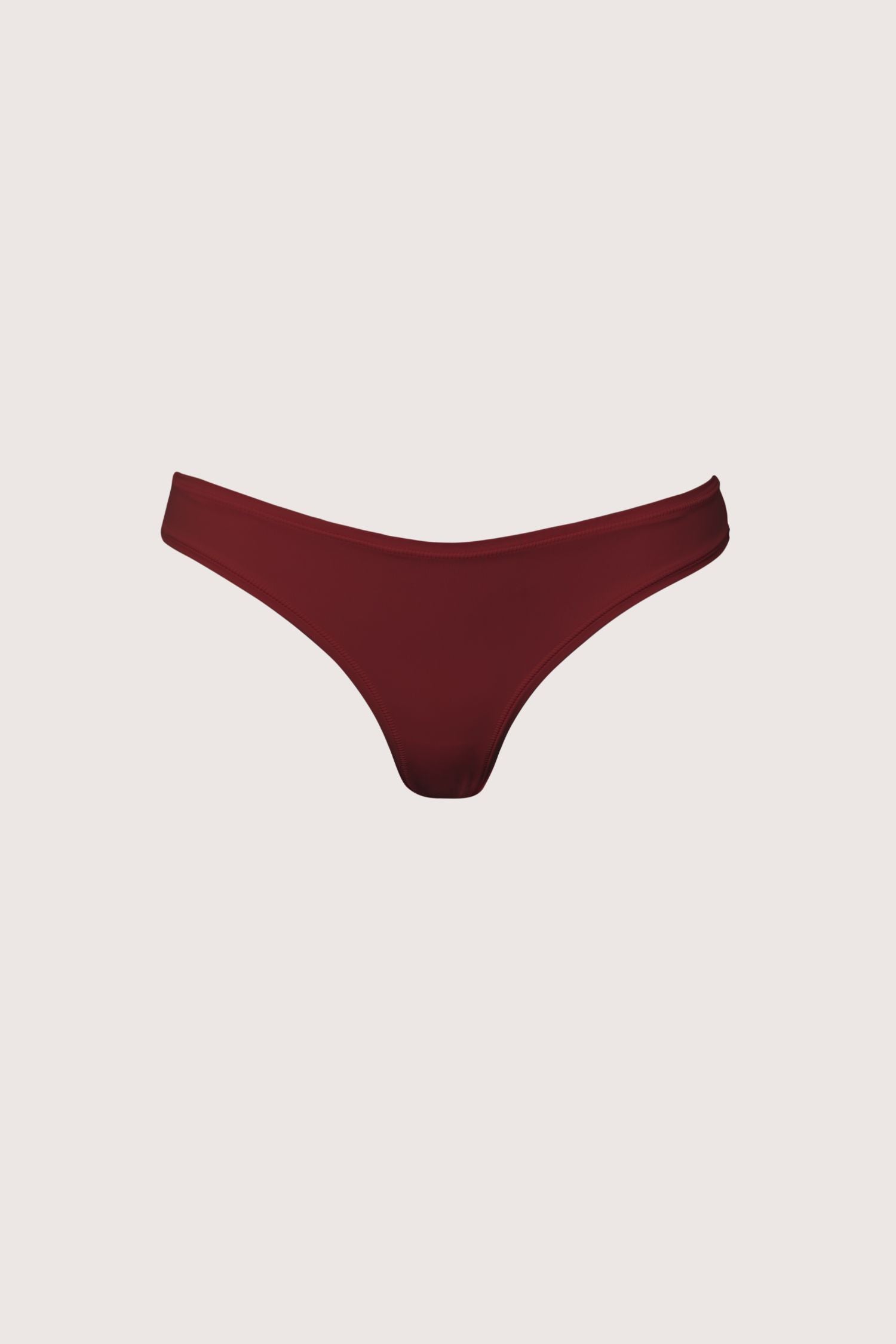 Low Rise Panties - Wine Red