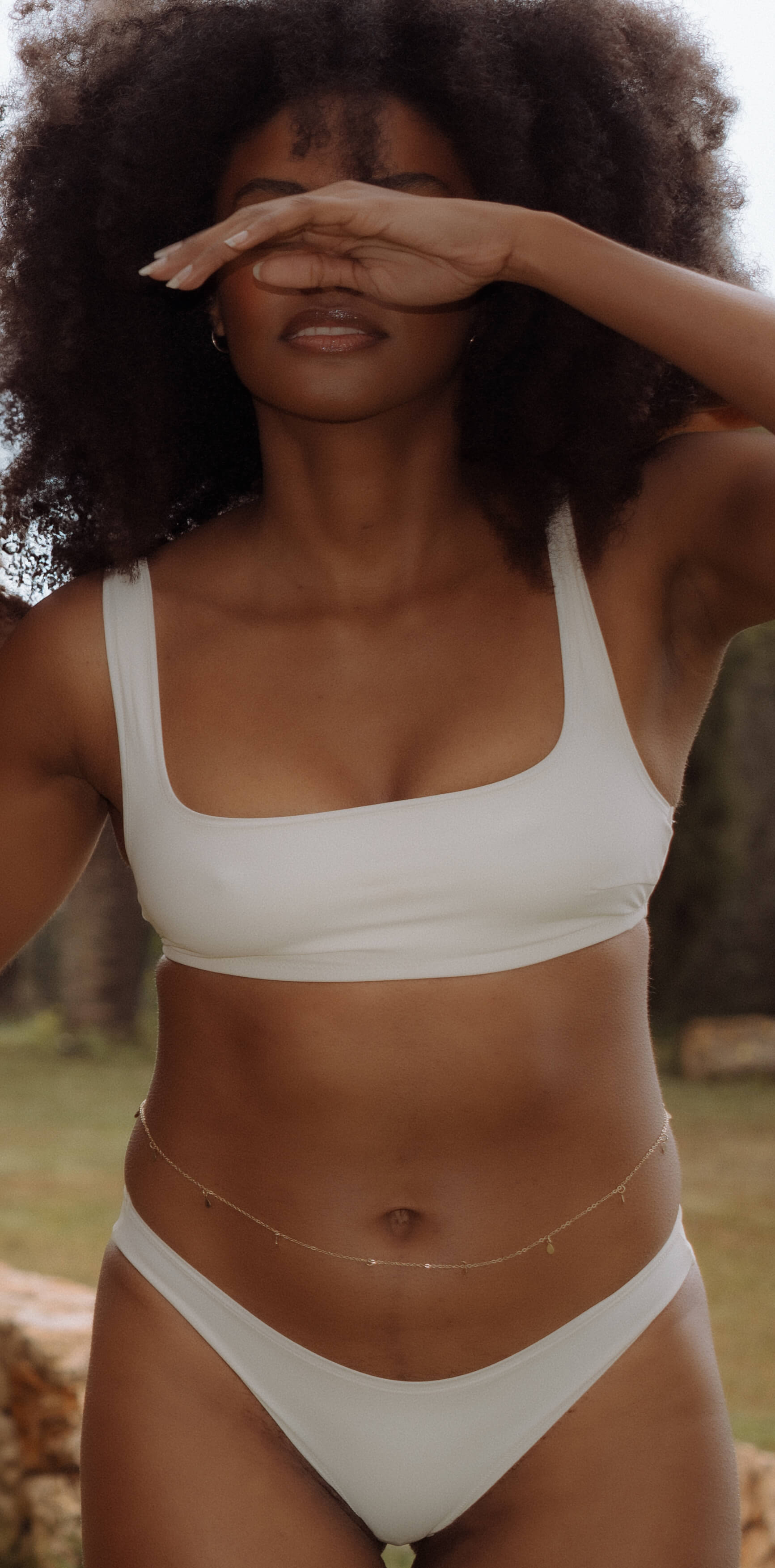 Classic Low-Rise Set in Cream White (2er Set)