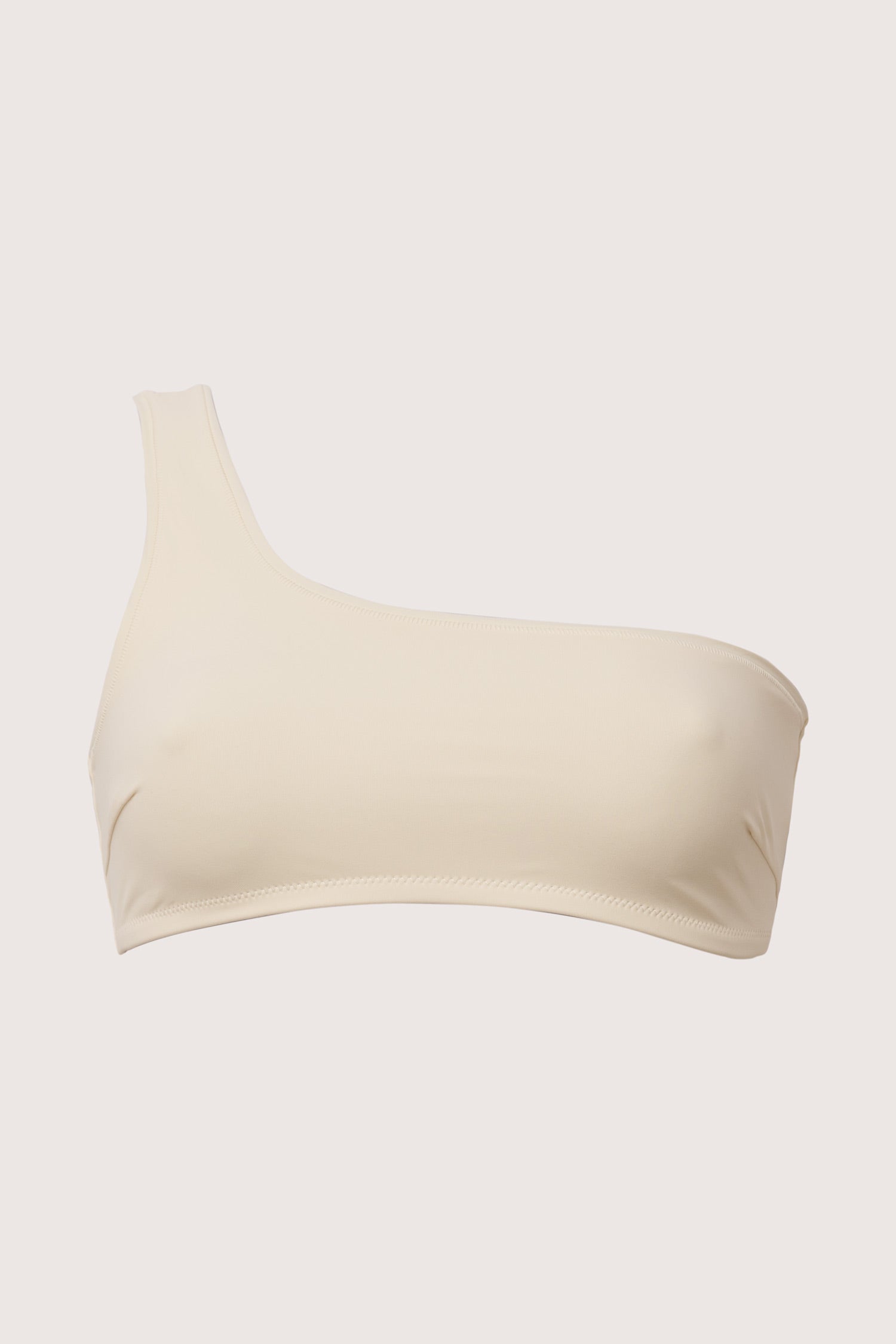 One Shoulder Top - Cream White
