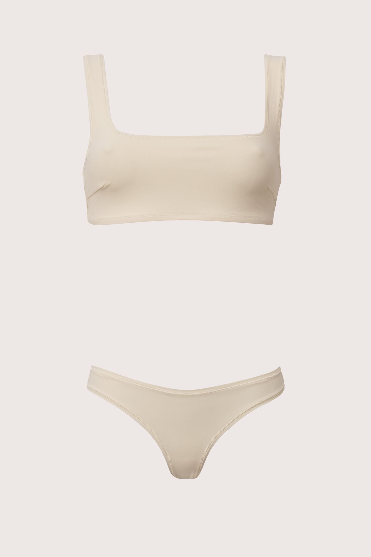 Classic Low-Rise Set in Cream White (2er Set)
